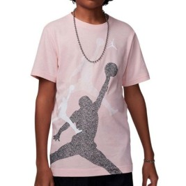 Детски Тениска с къс ръкав Jordan JDB GRADIENT STACKED JM SS TEE 95D119 AHC Розов