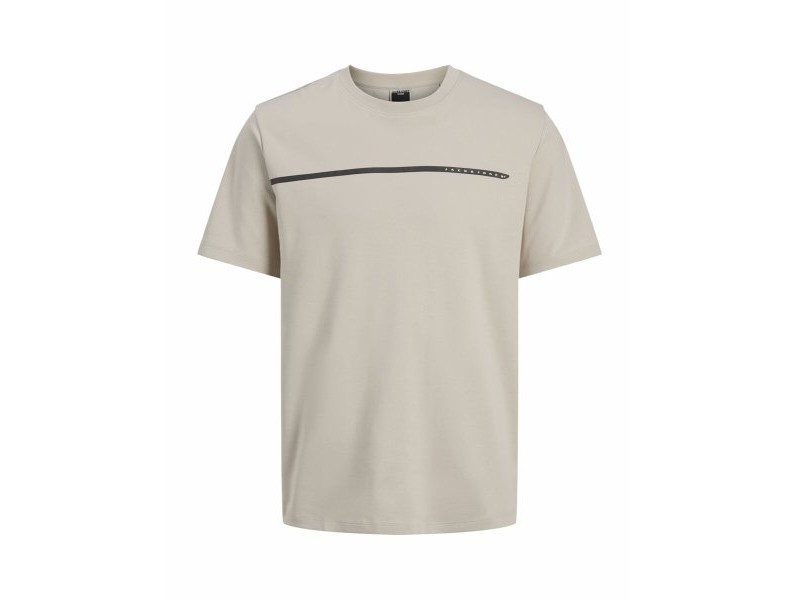 Мъжка тениска с къс ръкав Jack & Jones JCOFUSION FULL BRANDING 12273120 Сив