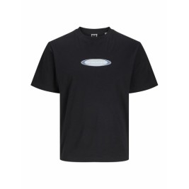 Мъжка тениска с къс ръкав Jack & Jones JCOPACER BRANDING PRINT 12273880 Черен