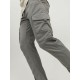 панталони Jack & Jones JPSTPAUL JJFLAKE CARGO 12139912 Сив