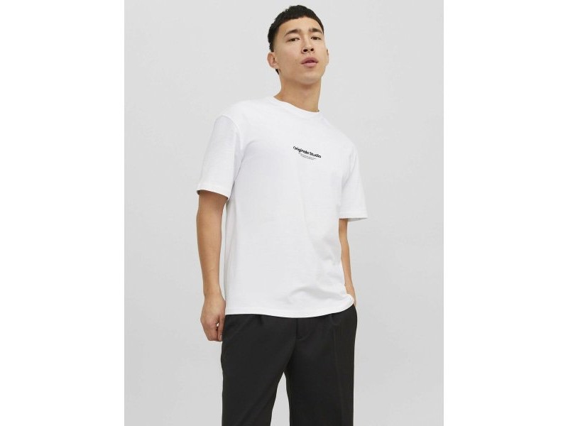 Мъжка тениска с къс ръкав Jack & Jones JORVESTERBRO TEE SS 12240121 Бял