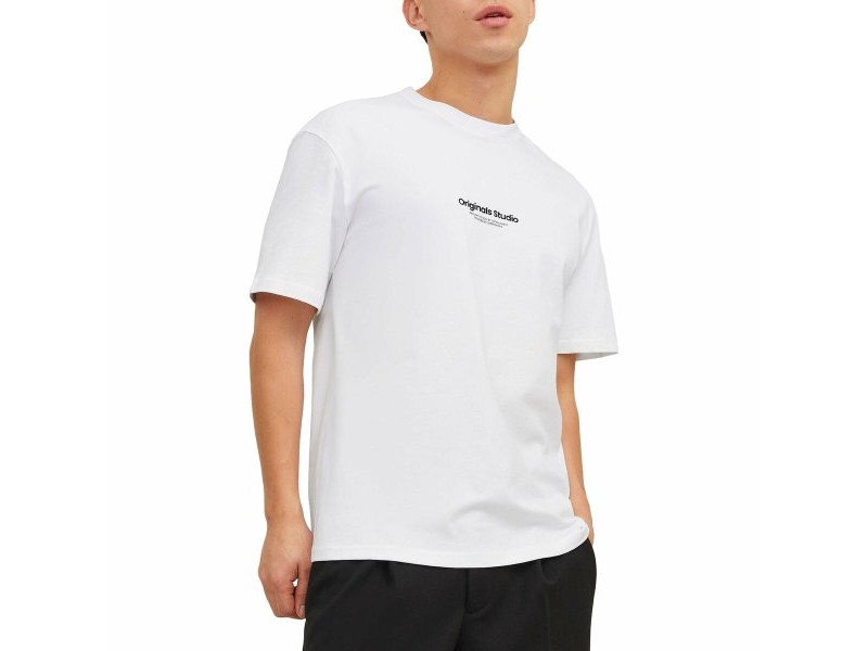 Мъжка тениска с къс ръкав Jack & Jones JORVESTERBRO TEE SS 12240121 Бял