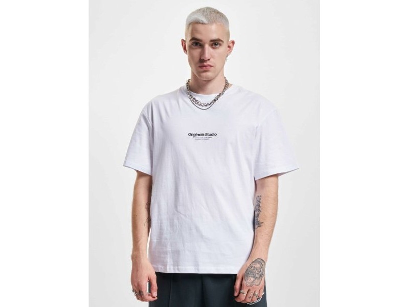 Мъжка тениска с къс ръкав Jack & Jones JORVESTERBRO TEE SS 12240121 Бял