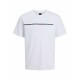 Мъжка тениска с къс ръкав Jack & Jones JCOFUSION FULL BRANDING 12273120 Бял