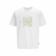 Мъжка тениска с къс ръкав Jack & Jones JCOTARMAC CAMO FRONT TEE 12273239 Бял