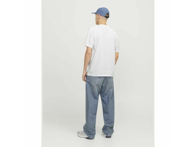Мъжка тениска с къс ръкав Jack & Jones JCOTARMAC CAMO FRONT TEE 12273239 Бял