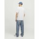 Мъжка тениска с къс ръкав Jack & Jones JCOTARMAC CAMO FRONT TEE 12273239 Бял