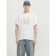Мъжка тениска с къс ръкав Jack & Jones JCOTARMAC CAMO FRONT TEE 12273239 Бял