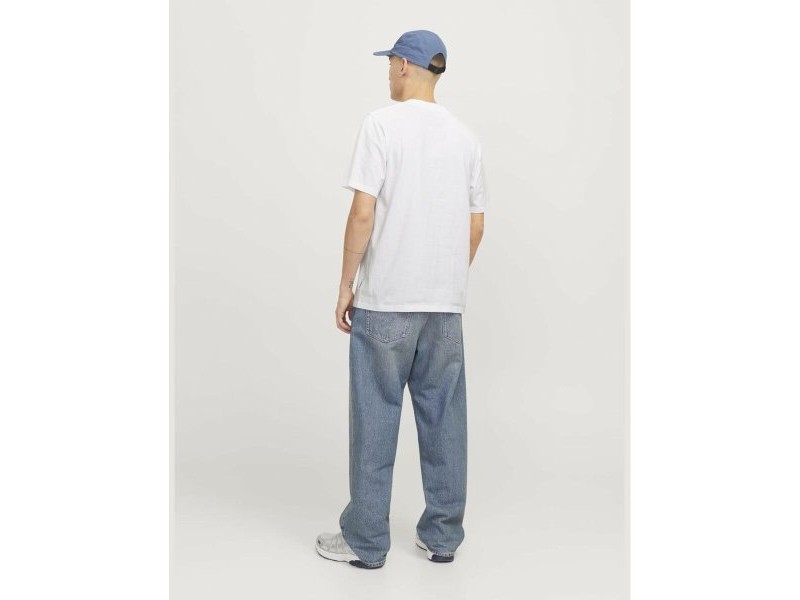 Мъжка тениска с къс ръкав Jack & Jones JCOTARMAC CAMO FRONT TEE 12273239 Бял