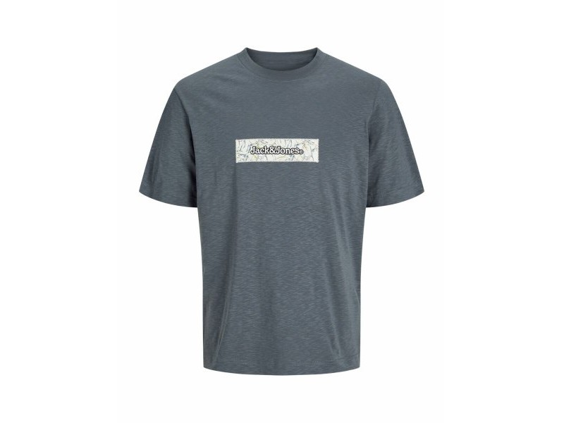 Мъжка тениска с къс ръкав Jack & Jones JORSPLIT AOP BRANDING TEE 12272993 Сив