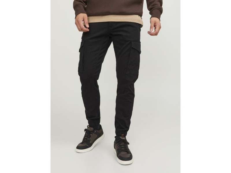 панталони Jack & Jones JPSTPAUL JJFLAKE CARGO NOOS 12139912 Черен