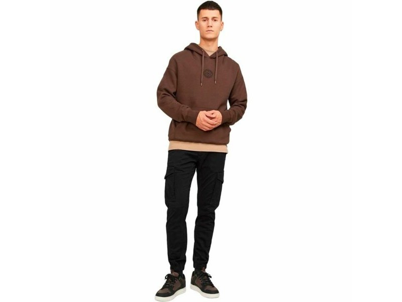 панталони Jack & Jones JPSTPAUL JJFLAKE CARGO NOOS 12139912 Черен