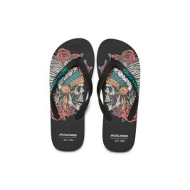 Джапанки за мъже Jack & Jones JFWSKULLS FLIP FLOP 12280854 Черен