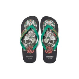 Джапанки за мъже Jack & Jones JFWSKULLS FLIP FLOP 12280854 Черен