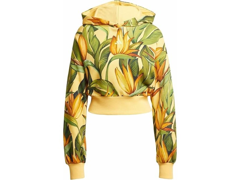 Дамски суичър с качулка Adidas FARM HOODIE JD6282 Жълт