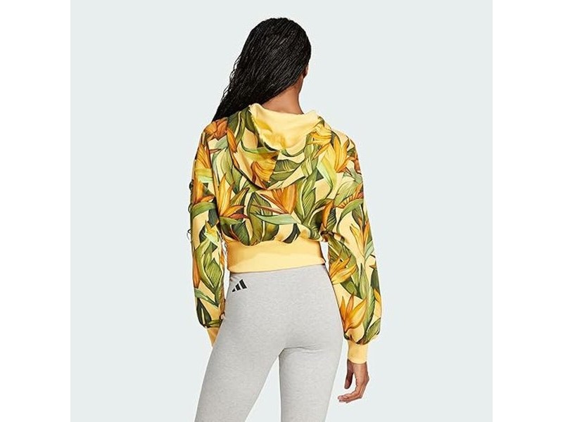 Дамски суичър с качулка Adidas FARM HOODIE JD6282 Жълт