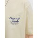 Мъжка тениска с къс ръкав Jack & Jones JORNORREBRO TYPO TEE SS CREW NECK NOOS 12282898 Бежов