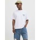 Мъжка тениска с къс ръкав Jack & Jones JORNORREBRO TYPO TEE SS CREW NECK NOOS 12282898 Бял