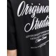 Мъжка тениска с къс ръкав Jack & Jones JORNORREBRO TYPO TEE SS CREW NECK NOOS 12282898 Черен