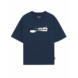 Мъжка тениска с къс ръкав Jack & Jones JCOCONDOR TEE SS CREW NECK FST 12284437 Морско син
