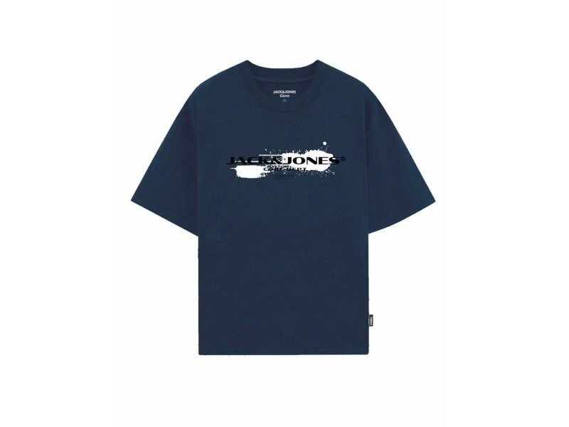 Мъжка тениска с къс ръкав Jack & Jones JCOCONDOR TEE SS CREW NECK FST 12284437 Морско син