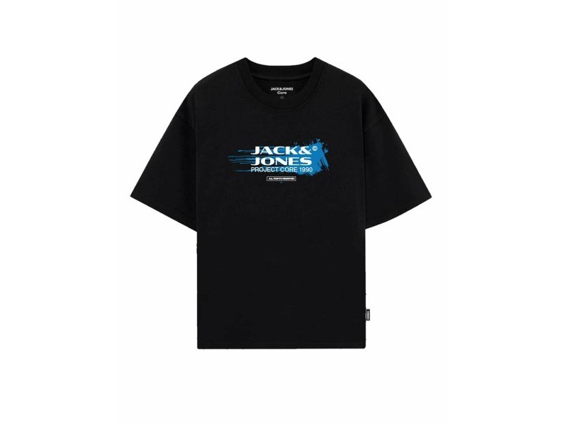 Мъжка тениска с къс ръкав Jack & Jones JCOCONDOR TEE SS CREW NECK FST 12284437 Черен