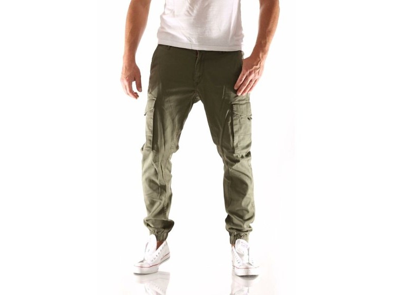 панталони Jack & Jones JPSTPAUL FLAKE CARGO 12141844 Зелен