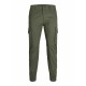 панталони Jack & Jones JPSTPAUL FLAKE CARGO 12141844 Зелен