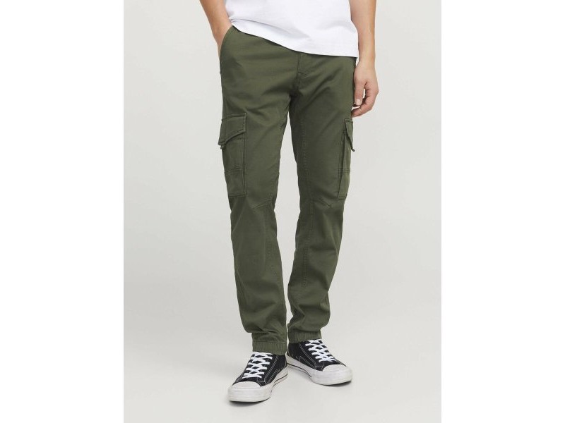 панталони Jack & Jones JPSTPAUL FLAKE CARGO 12141844 Зелен