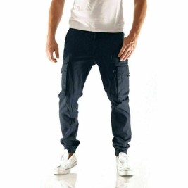 панталони Jack & Jones JPSTPAUL FLAKE CARGO 12169582 Морско син