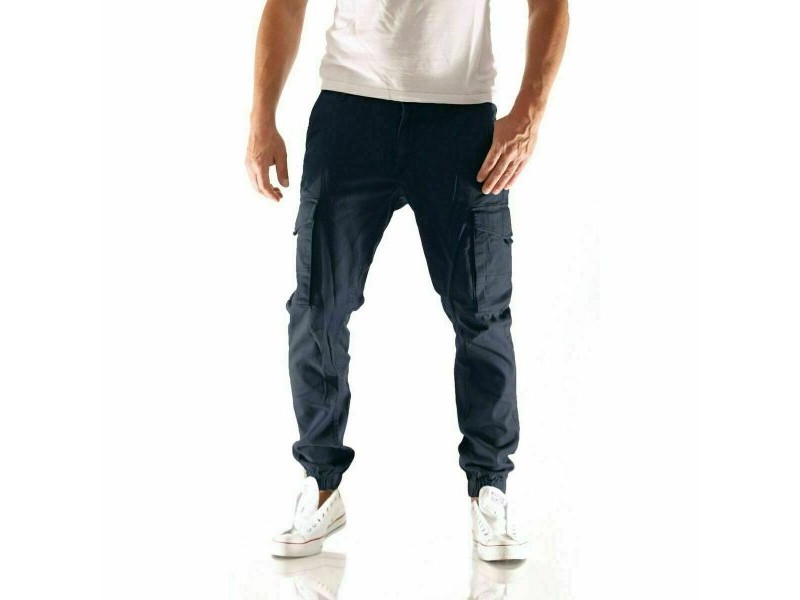 панталони Jack & Jones JPSTPAUL FLAKE CARGO 12169582 Морско син