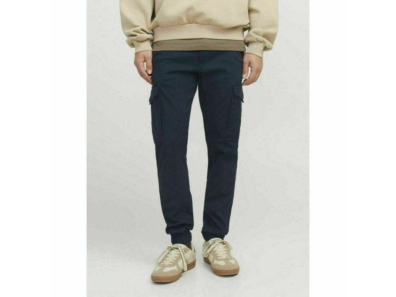 панталони Jack & Jones JPSTPAUL FLAKE CARGO 12169582 Морско син