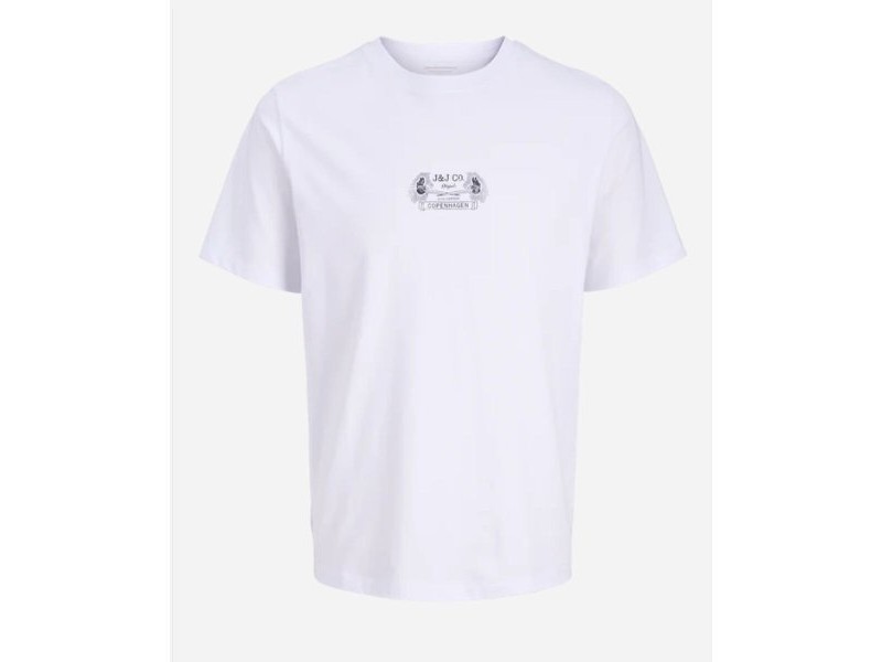 Мъжка тениска с къс ръкав Jack & Jones JORRETRO TEE SS CREW NECK SMU 12288009 Бял