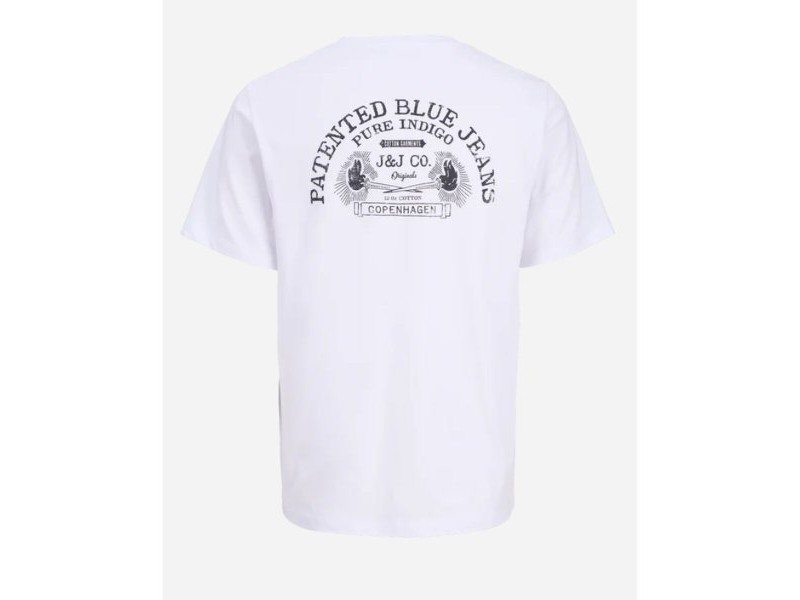 Мъжка тениска с къс ръкав Jack & Jones JORRETRO TEE SS CREW NECK SMU 12288009 Бял