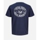 Мъжка тениска с къс ръкав Jack & Jones JORRETRO TEE SS CREW NECK SMU 12288009 Морско син