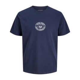 Мъжка тениска с къс ръкав Jack & Jones JORRETRO TEE SS CREW NECK SMU 12288009 Морско син