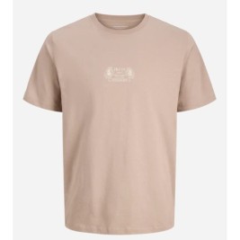 Мъжка тениска с къс ръкав Jack & Jones JORRETRO TEE SS CREW NECK SMU 12288009 Кафяв