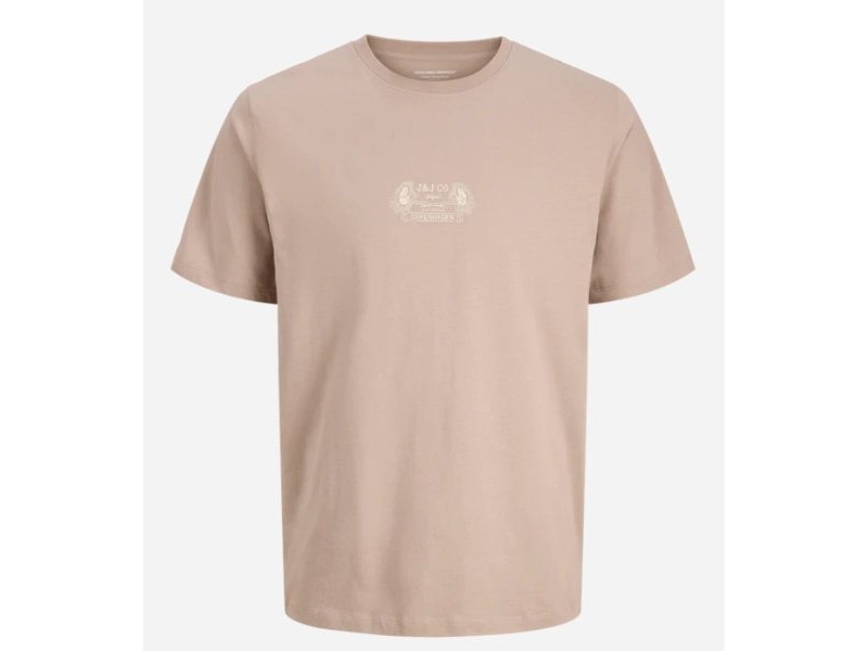 Мъжка тениска с къс ръкав Jack & Jones JORRETRO TEE SS CREW NECK SMU 12288009 Кафяв
