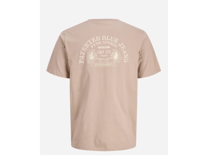 Мъжка тениска с къс ръкав Jack & Jones JORRETRO TEE SS CREW NECK SMU 12288009 Кафяв