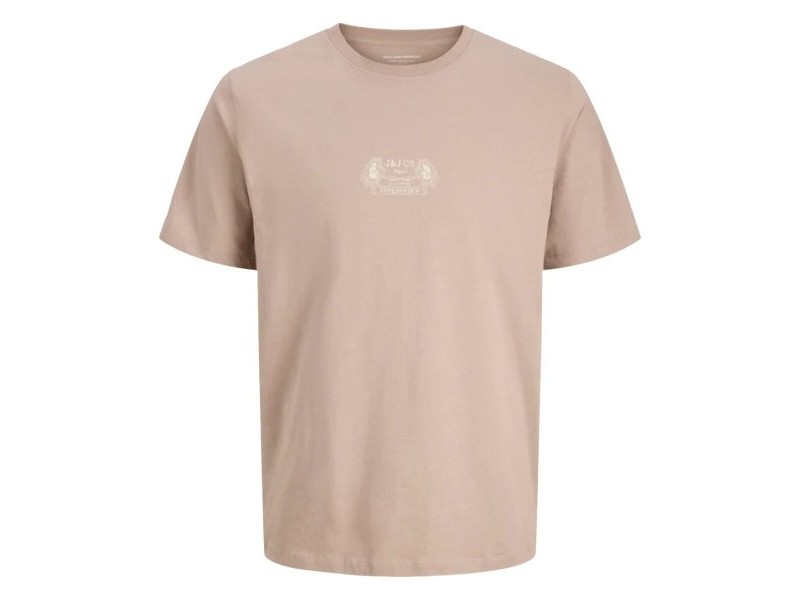 Мъжка тениска с къс ръкав Jack & Jones JORRETRO TEE SS CREW NECK SMU 12288009 Кафяв