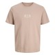 Мъжка тениска с къс ръкав Jack & Jones JORRETRO TEE SS CREW NECK SMU 12288009 Кафяв