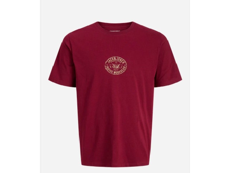 Мъжка тениска с къс ръкав Jack & Jones JORRETRO TEE SS CREW NECK SMU 12288009 Червен
