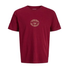 Мъжка тениска с къс ръкав Jack & Jones JORRETRO TEE SS CREW NECK SMU 12288009 Червен
