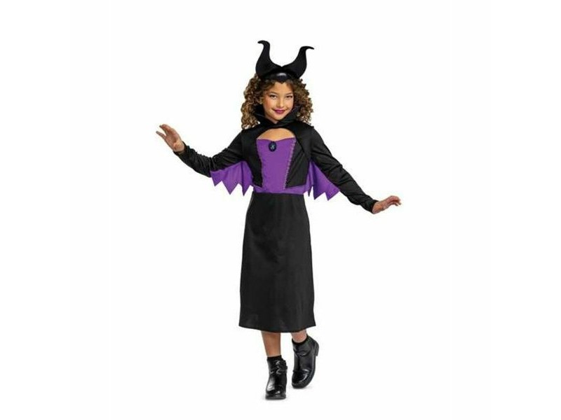 Маскировъчен костюм за деца Disney Princess Malefica Classic Лилав Лента за глава 2 Части
