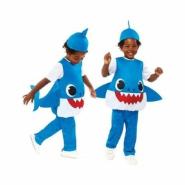 Маскировъчен костюм за деца Baby Shark Син 3 Части