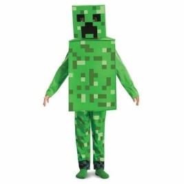 Маскировъчен костюм за деца Minecraft Creeper 3 Части Зелен