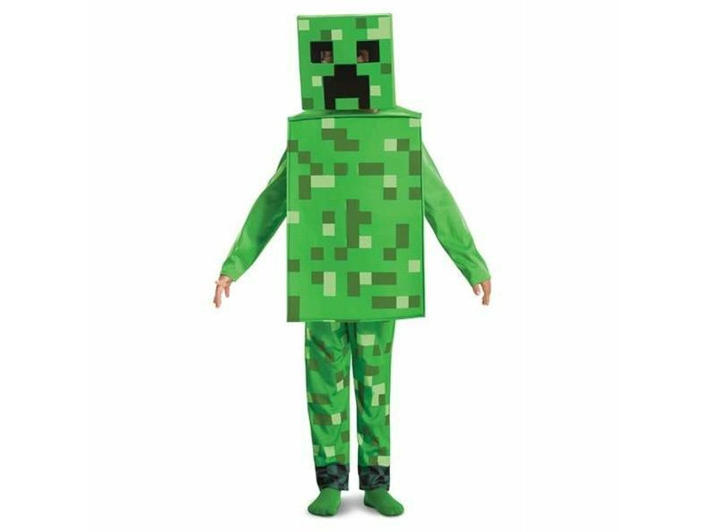 Маскировъчен костюм за деца Minecraft Creeper 3 Части Зелен