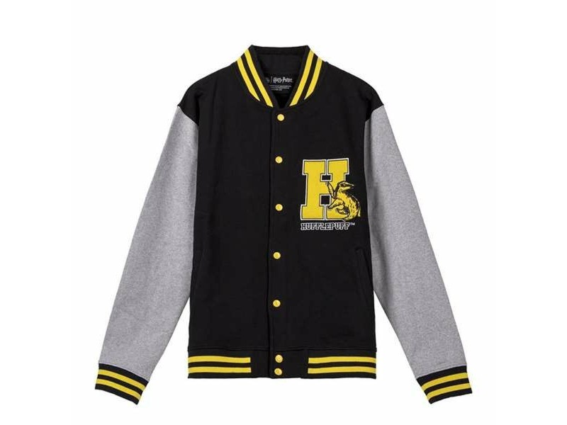 Унисекс суичър без качулка Harry Potter Hufflepuff  Черен