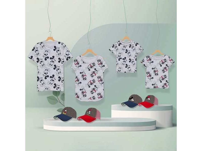 Дамска тениска с къс ръкав Minnie Mouse Сив