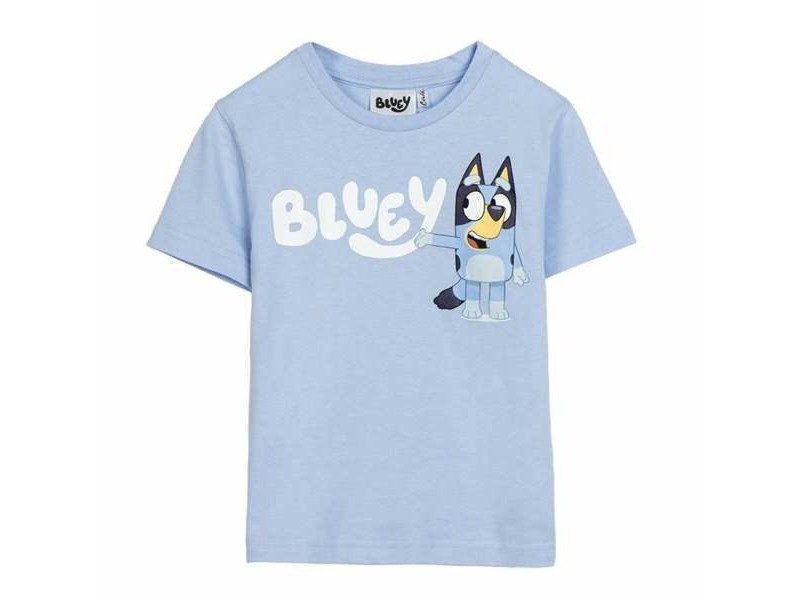 Детски Тениска с къс ръкав Bluey Светло син